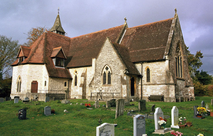awbridge-village-all-saints-church-awbridge-rear All Saints Church Awbridge Rear